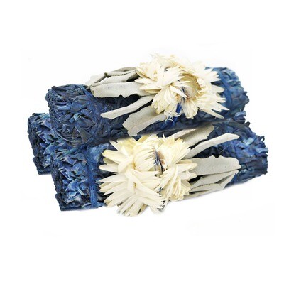 Blue Moon Floral White Sage 4&quot; Smudge Sticks