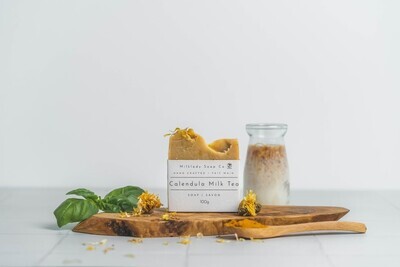 Calendula Milk Tea- Fresh Goat Milk Soap Bars (Handcrafted)