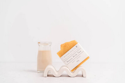Peony Milk Tea Goat Milk Soap - Handmade