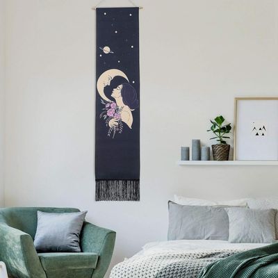 Sun and Moon Tapestry Wall Hanging
