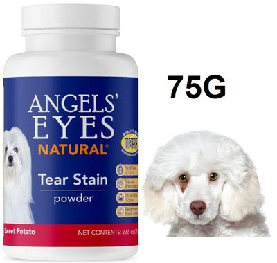 Angel&#39;s Eyes Natural Tear Stain Eliminator Powder - Vegetarian Recipe With Sweet Potato - Recommended For All Breeds - 75G