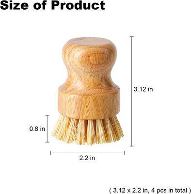 Fiber Bristle Pot Cleaning Brush