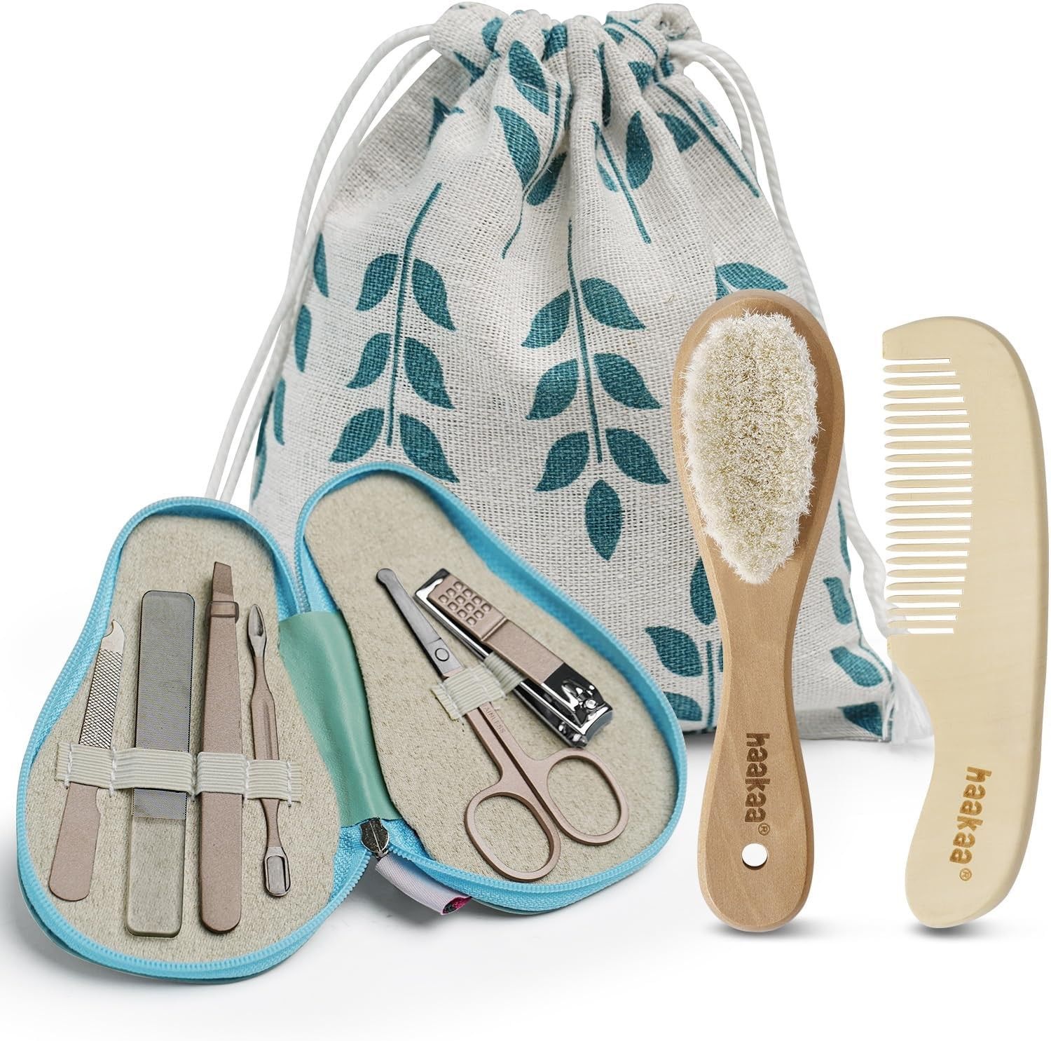 Baby Hair Brush and Comb Set &amp; Pear