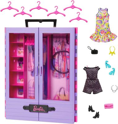 15PC + BARBIE ULTIMATE CLOSET AND ACCESSORIES PLAY SET