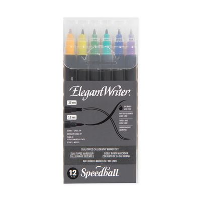 Calligraphy Markers 12 Set Dual-Tip