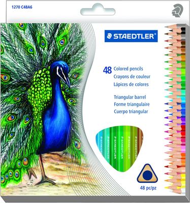 Triangular Colored Pencils 48