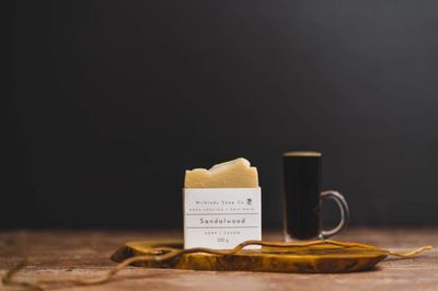 Stout Beer Soap - Natural Handmade Soap Bar - Sandalwood