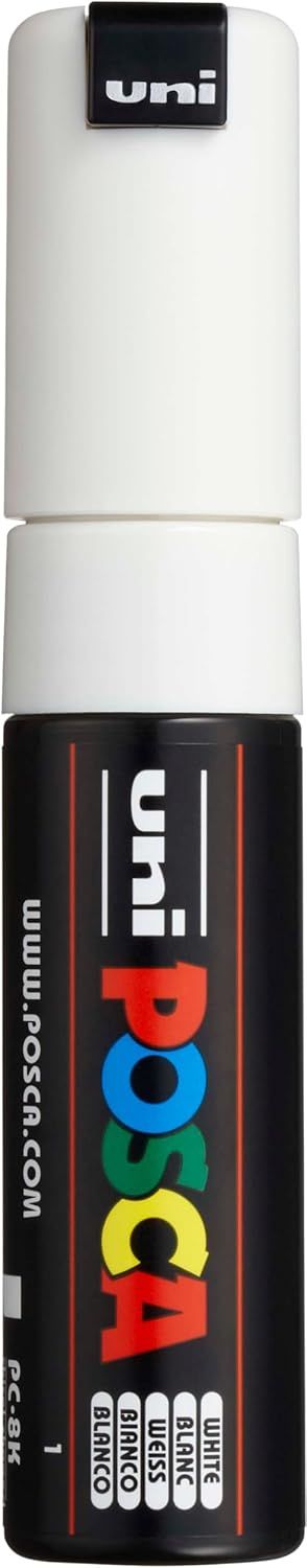 Posca PC-5M Medium Bullet Tip Paint Marker -White