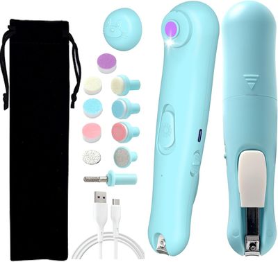 Electric Baby Nail Trimmer With LED Light