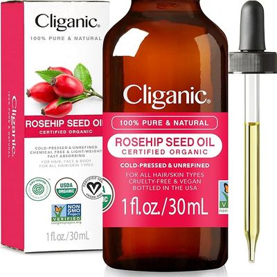 Organic Rosehip Oil for Face, 100% Pure - 4 oz