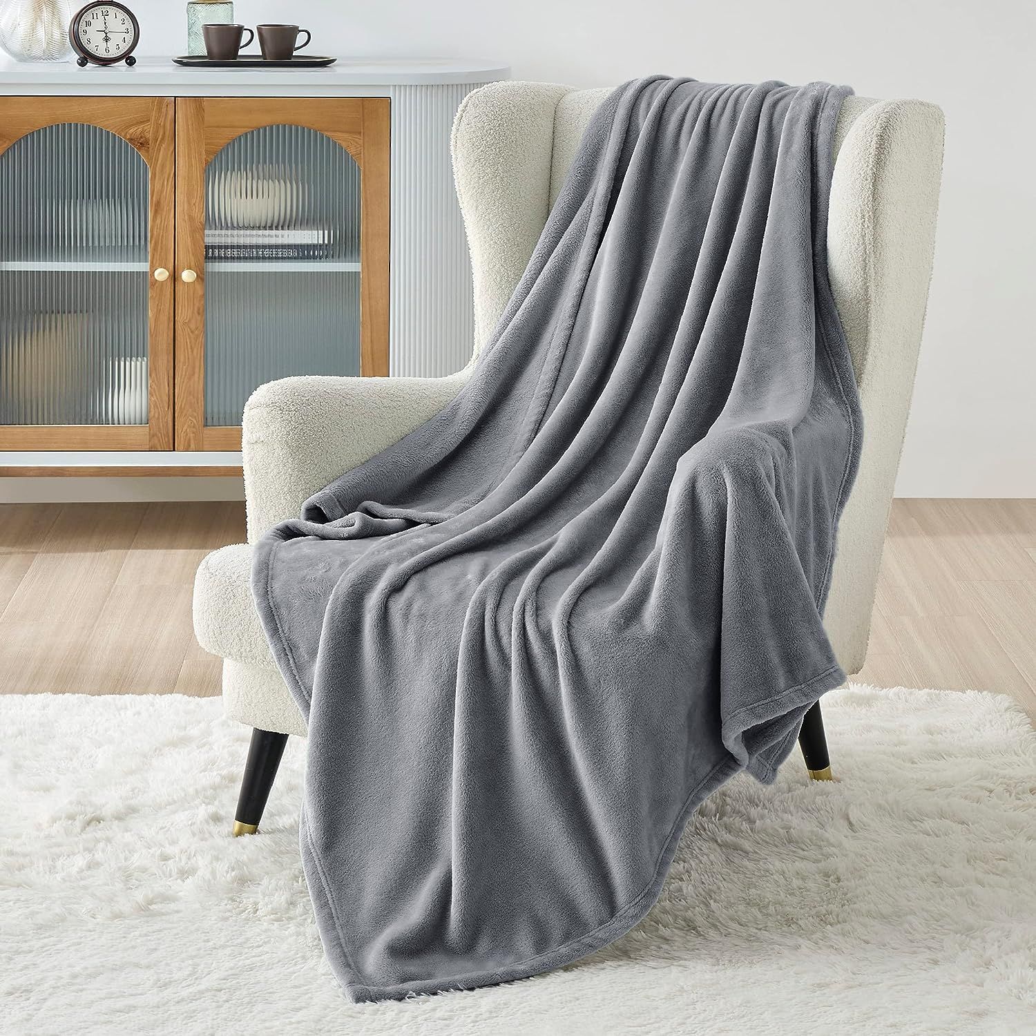 Fleece Blankets Twin Size Blanket for Couch