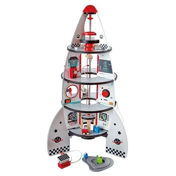 FOUR STAGE TODDLER ROCKET SHIP PLAYSET - 20 pcs