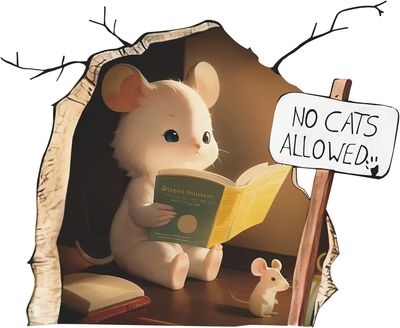 Mouse Hole in the Wall Sticker