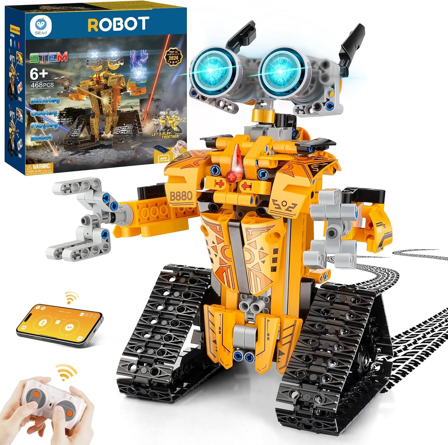 Sillbird STEM Wall Robot With Remote Control - 468pc