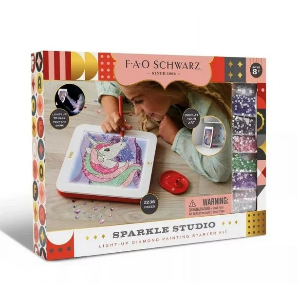 Sparkle Studio Light-Up Diamond Painting Starter - Unicorn