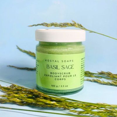Basil Sage Body Scrub | Sugar Body Scrub | Gentle Body Scrub