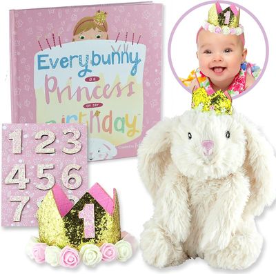 Birthday Bunny Gift Set for Baby, Toddler, and Girls