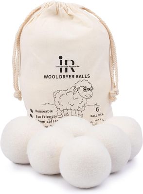 Reusable Natural Fabric Softener Dryer Balls Organic New Zealand Wool