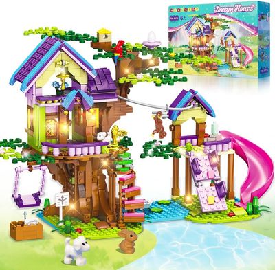 Dream House Tree House Building Toy with LED Light - 751 Pieces