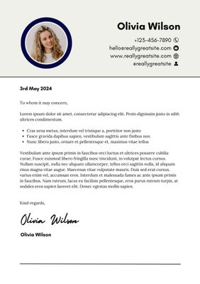 Cover Letter