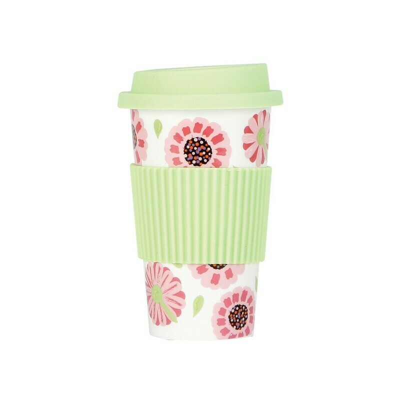 Porcelain To Go Mug - Ooops-A-Daisy