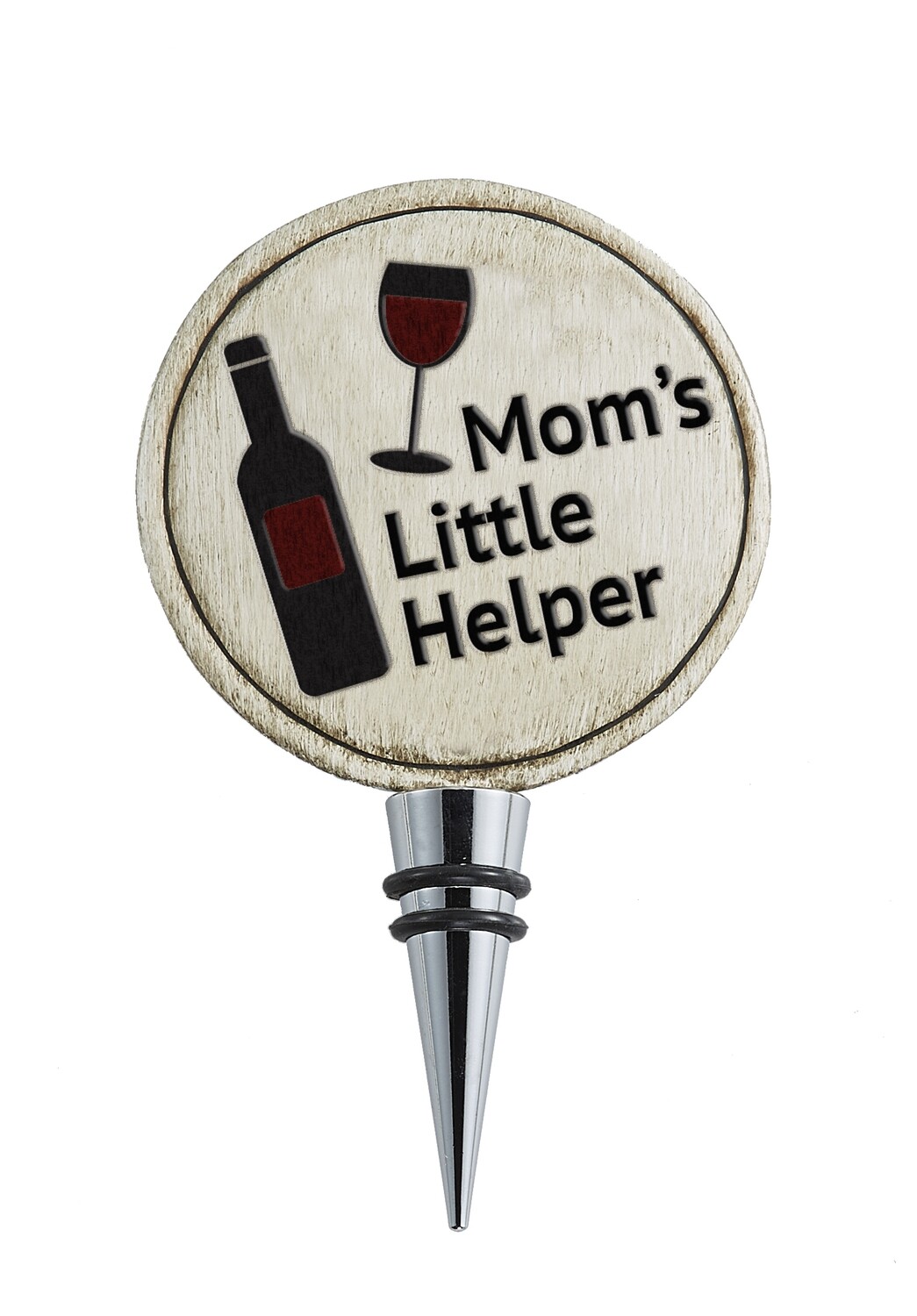 Wine Bottle Stopper - Mom's Little Helper Wine Bottle Stopper - Mom's Little Helper