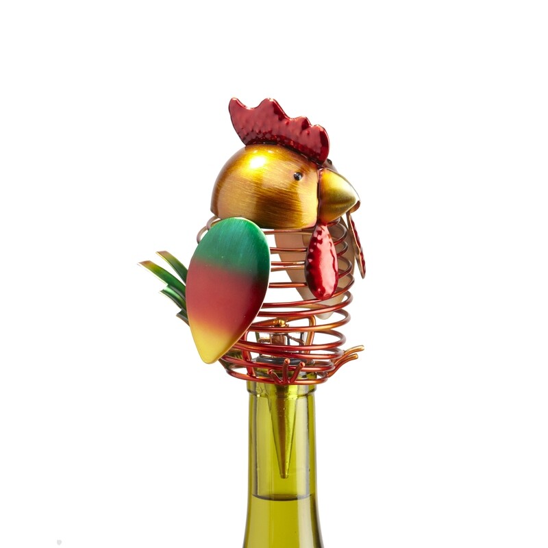 Wine Bottle Stopper - Rooster