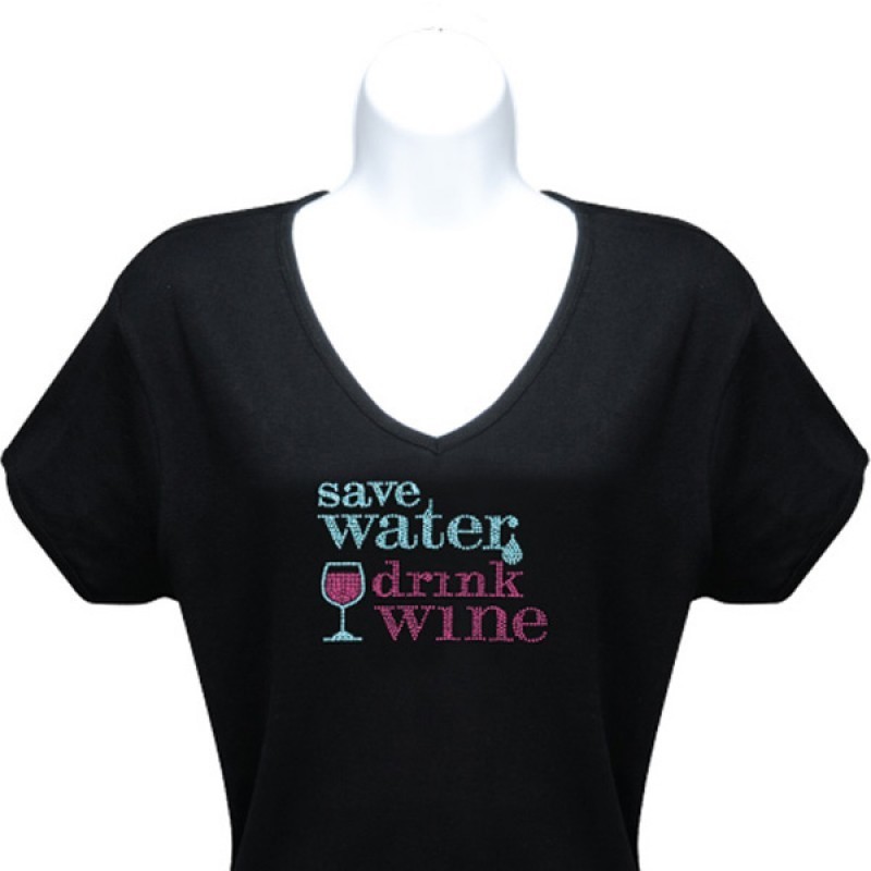T-Shirt - Save Water Drink Wine