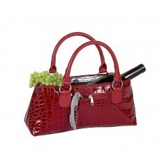 Wine Clutch - Red Croc Wine Clutch - Red Croc