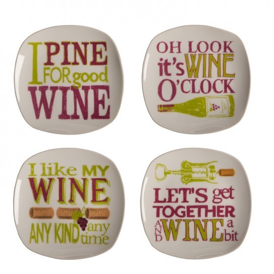 Appetizer Plate Set - Wine Oh!