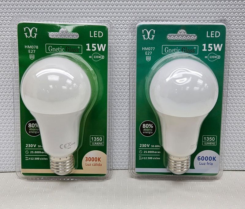 Gnetic Glass Bombillas LED Casquillo E27 3000K. Luz Cálida