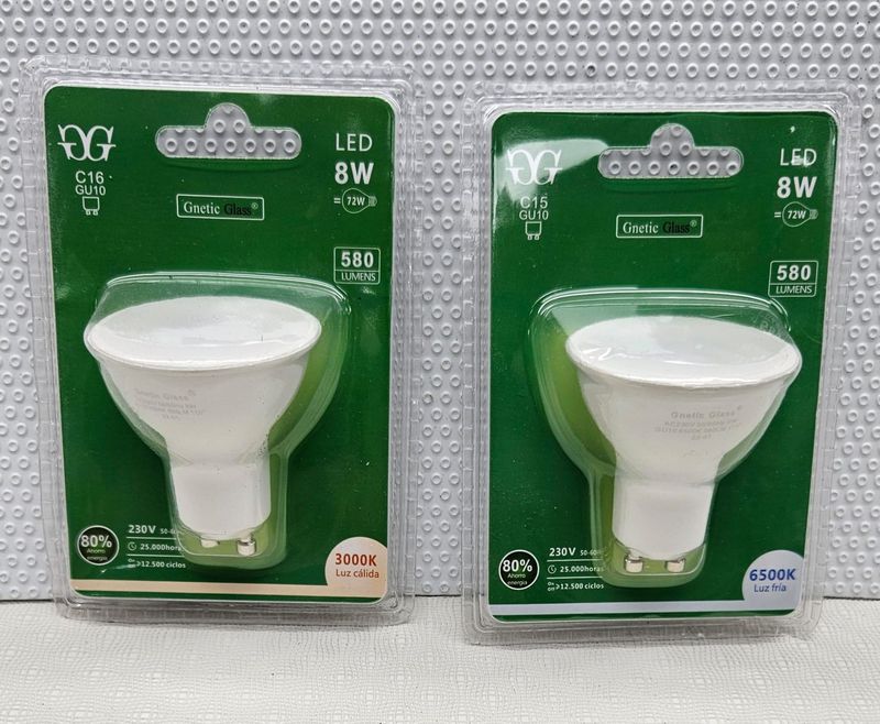 Gnetic Glass LED GU10 6000K Luz Fría
