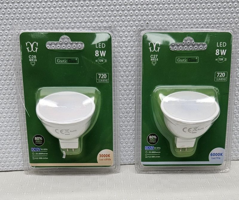 Gnetic Glass LED MR16 3000K Luz Cálida