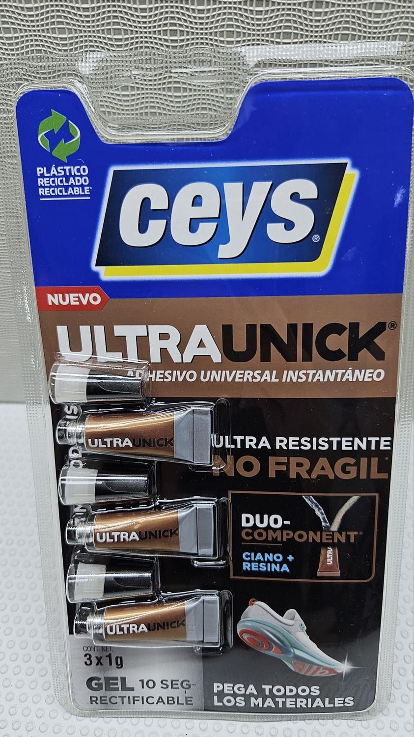 Ceys UltraUnick adhesivo universal instantáneo GEL 3x 1g