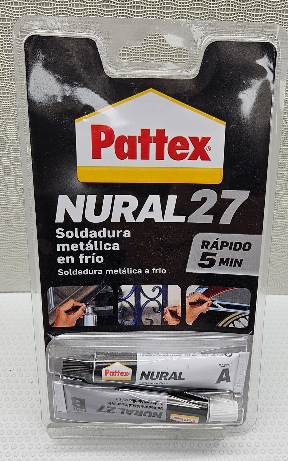Pattex Nural 27 soldadura metálica en frío