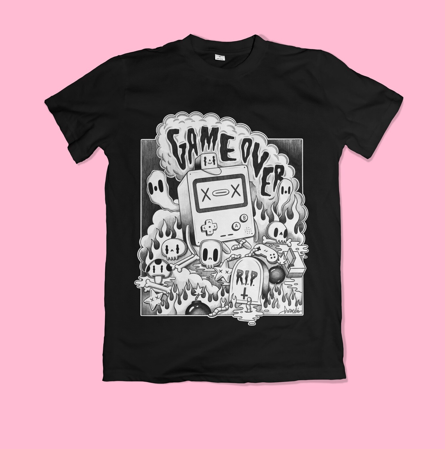 Game Over Tee, Size XS