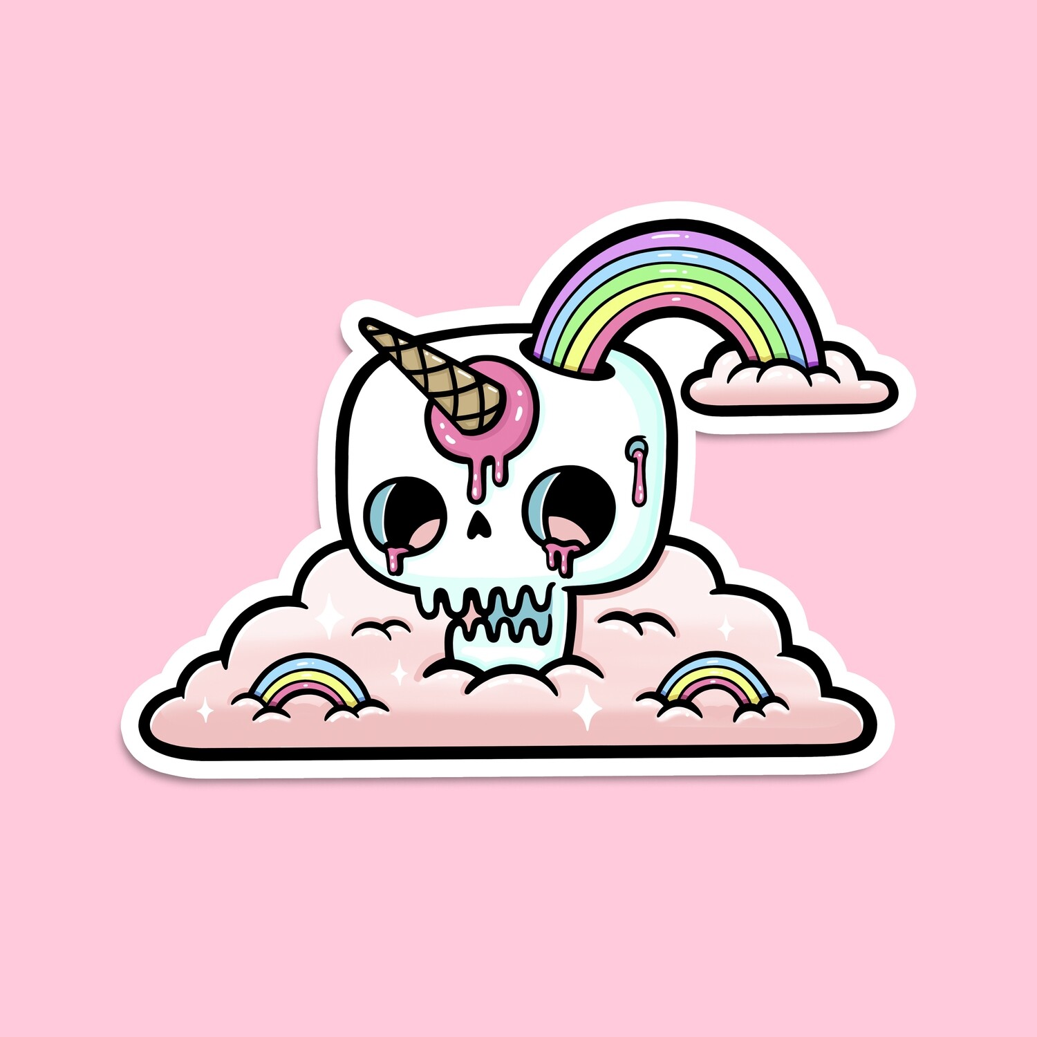 Skullcloud Sticker