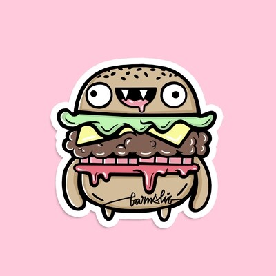 Burger Sticker