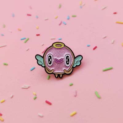 Donut pin - glitter