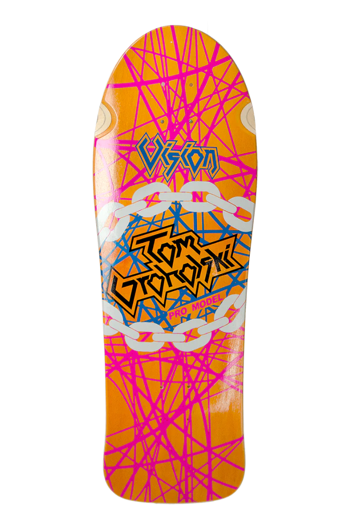 GROHOLSKI HEAVY METAL REISSUE 9.75&quot; DECK, Color: ORANGE, Size: DECK