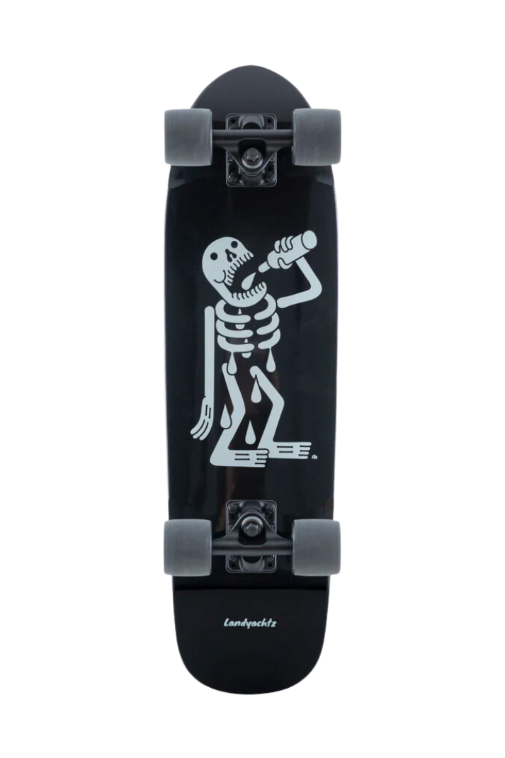DINGHY CLASSIC 8&quot; CRUISER SKATEBOARD, Color: CLASSIC SKELETON, Size: 105MM