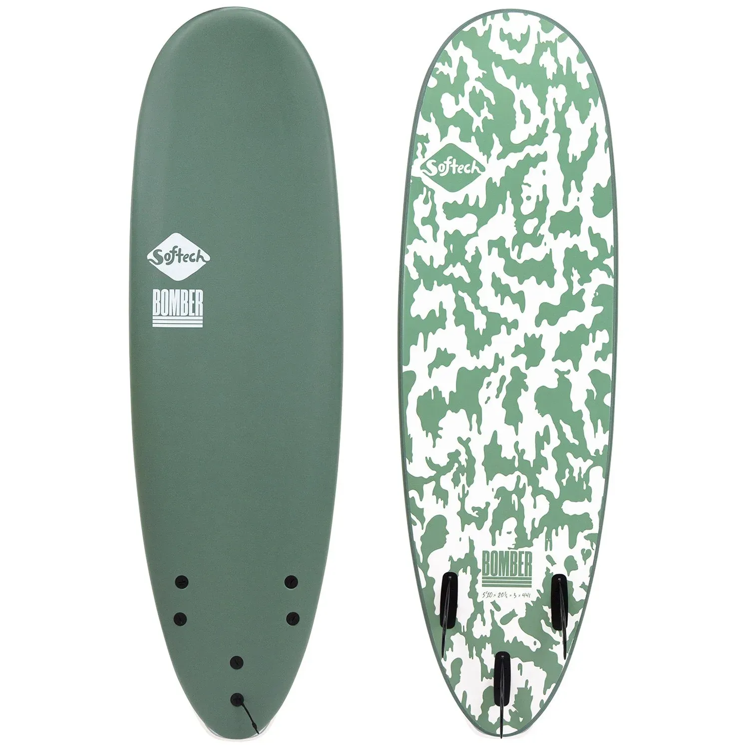 BOMBER, Color: SMOKE GREEN, Size: 5&#39;10&quot;