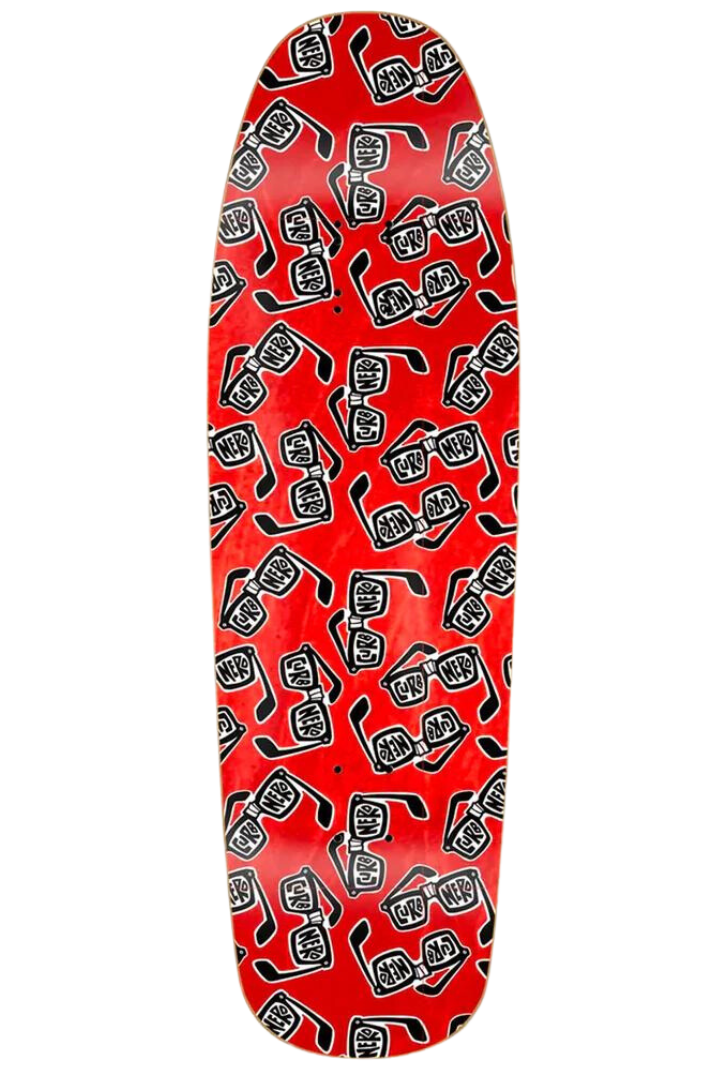 CURB NERD 9.63&quot; DECK, Color: RED, Size: 10&quot;