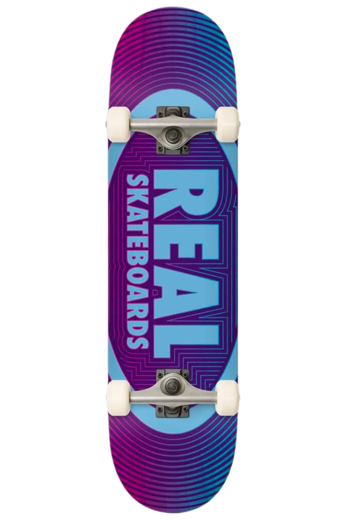 CONCENTRIC OVAL 8&quot; COMPLETE SKATEBOARD