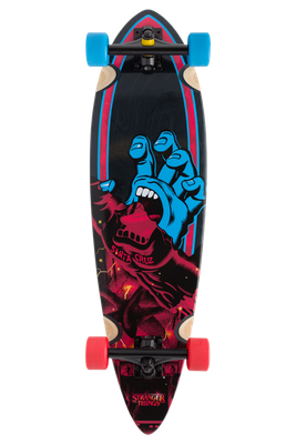 STRANGER THINGS SCREAMING HAND PINTAIL 33&quot; LONGBOARD