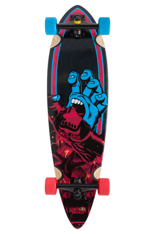 STRANGER THINGS SCREAMING HAND PINTAIL 33&quot; LONGBOARD
