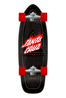 FLAMED NOT A DOT CUT BACK CARVER 9.75&quot; SURF SKATE