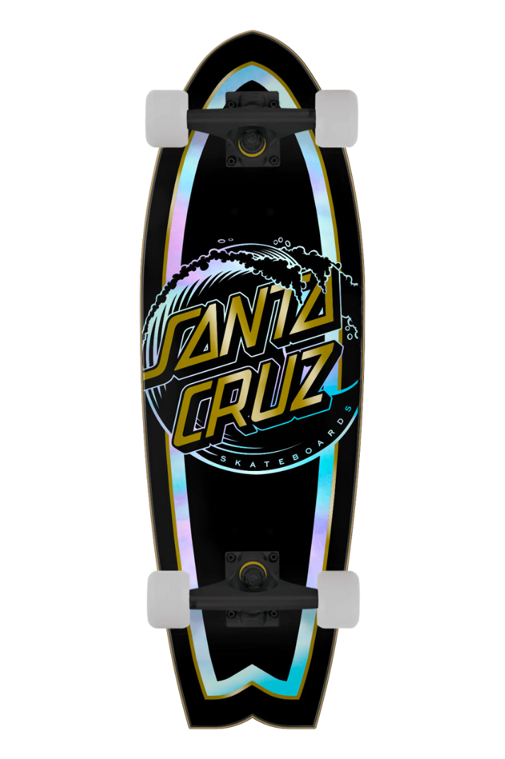 HOLO WAVE DOT SHARK 8.8&quot; CRUISER SKATEBOARD