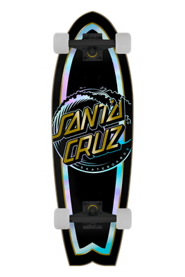 HOLO WAVE DOT SHARK 8.8&quot; CRUISER SKATEBOARD