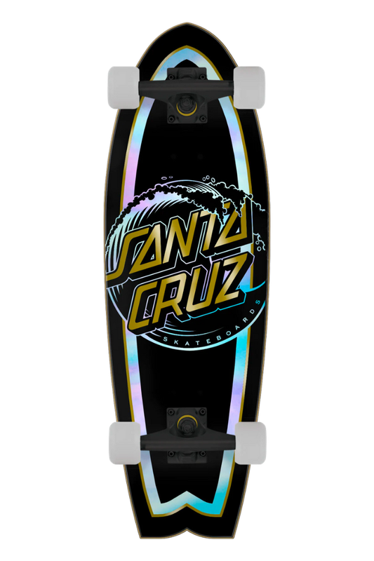 HOLO WAVE DOT SHARK 8.8&quot; CRUISER SKATEBOARD